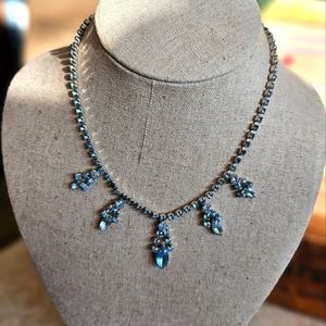 Vintage Rhinestone Necklace Continental